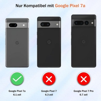 Puzdro Pilaru kompatibilné s Google Pixel 7a s ochranou obrazovky, posuvným krytom fotoaparátu,