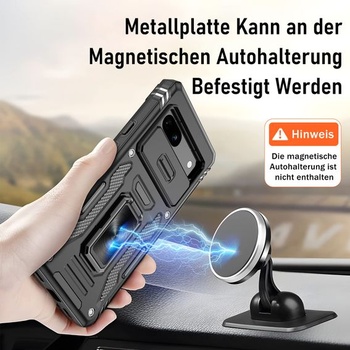 Puzdro Pilaru kompatibilné s Google Pixel 7a s ochranou obrazovky, posuvným krytom fotoaparátu,