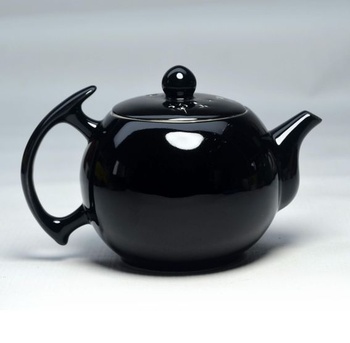 Porcelánová kanvica Xishi, 284 ml, malá kanvica, čínska čajová sada Gongfu, keramická kanvica, čierna