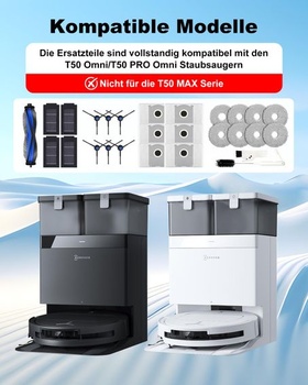 27dielna sada príslušenstva pre robotický vysávač ECOVACS DEEBOT T50 Omni/T50 PRO/T50 PRO Omni Gen2