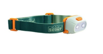 Čelovka Simba Scout pre deti – LED svetlo s 3 režimami svietenia, otočná lampa, odolná proti