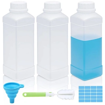 3 x 1000ml lahve se širokým hrdlem a šroubovacím uzávěrem,…