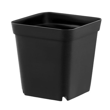 QWORK® 100 kusov plastových kvetináčov na sadenice s priemerom 6 cm, štvorcové kvetináče na pestovanie