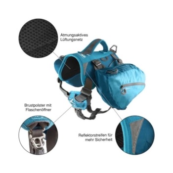Batoh pre psov Kurgo Baxter, modrý, 23-45 kg