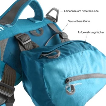 Batoh pre psov Kurgo Baxter, modrý, 23-45 kg