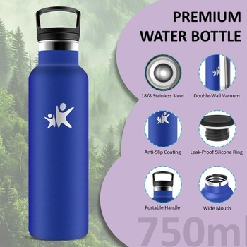 Fľaša na vodu Grsta z nerezovej ocele, nepriepustná, 750 ml, termoska