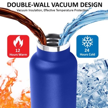 Fľaša na vodu Grsta z nerezovej ocele, nepriepustná, 750 ml, termoska