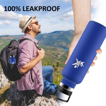 Fľaša na vodu Grsta z nerezovej ocele, nepriepustná, 750 ml, termoska