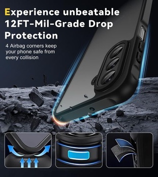 Puzdro iVoler pre Samsung Galaxy A26 5G s 2 ochrannými tvrdenými sklenenými clonami, [vojenská