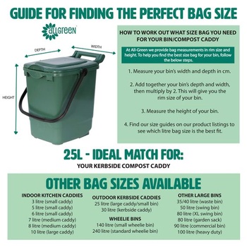 Kompostovatelné pytle All-Green/ 25l