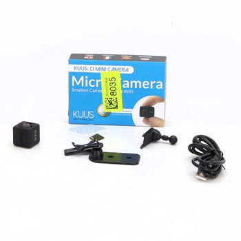 Vnitřní bezpečnostní kamera KUUS.® C1 Mini 2,3 cm | Vnitřní kamerový dohled s nočním viděním a
