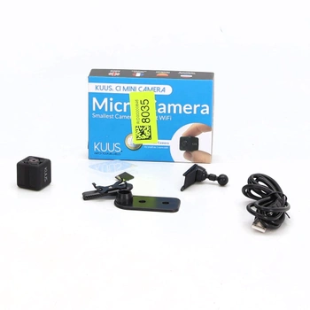 Vnútorná bezpečnostná kamera KUUS.® C1 Mini 2,3 cm | Vnútorný kamerový dohľad s nočným videním a