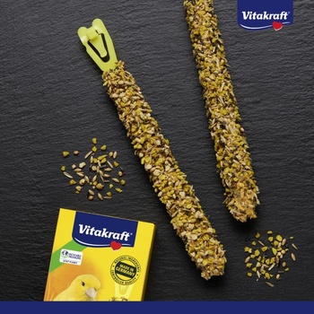 Vitakraft krekry, kousací tyčinky pro kanárky, s vejcem a travním semínkem, s vitamíny a minerály,