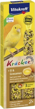 Vitakraft krekry, kousací tyčinky pro kanárky, s vejcem a travním semínkem, s vitamíny a minerály,