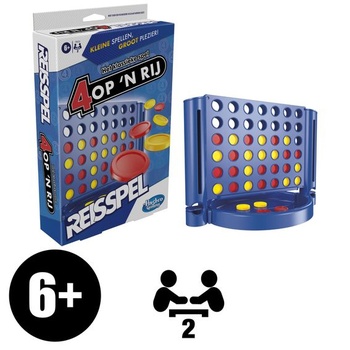 Power 4 Travel Edition, prenosná hra pre 2 hráčov, cestovná hra, od 6 rokov (holandská verzia)