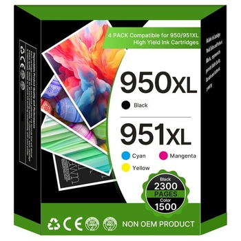 Atramentové kazety 950XL 951XL kompatibilné s kazetami HP 950 951 pre HP Officejet Pro 8620 8600