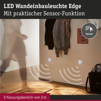 Paulmann Wand-EB-Edge Sensor 1x1,2W 2700K White matt