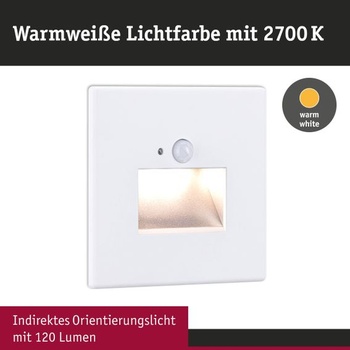 Paulmann Wand-EB-Edge Sensor 1x1,2W 2700K White matt