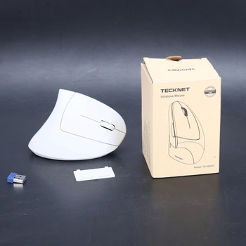 Vertikálna myš TECKNET, bezdrôtová myš s rozlíšením 4800 DPI, ergonomická, ochranná paža,