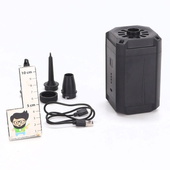Elektrické vzduchové čerpadlo, dobíjacie batérie 5200 mAh, prenosné vzduchové čerpadlo s 3