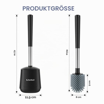 SetSail Premium WC kefa a držiak Automatické WC kefy do kúpeľne s držiakom Ventilovaný WC
