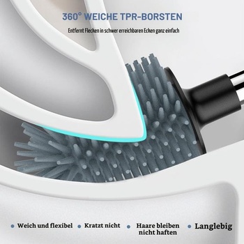 SetSail Premium WC kefa a držiak Automatické WC kefy do kúpeľne s držiakom Ventilovaný WC