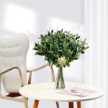 12 umělých olivových ratolestí 30 cm / 11,8 palce Umělý olivovník