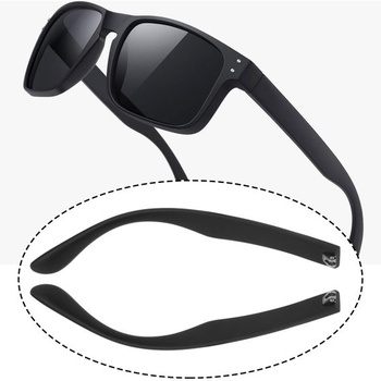 Náhradné nožičky YINETTECH pre slnečné okuliare, 9,5 mm, čierne, 2 kusy