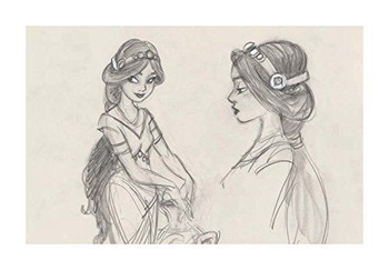 Krabička s pohľadnicami Disney princezien: 100 zberateľských pohľadníc