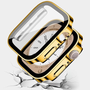 Kompatibilný s puzdrom Apple Watch 46mm Series 10 (2024), ultratenké puzdro s PC pokovaním,