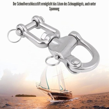 Bezpečnostný rýchloupínací patentný hák Keenso Boot 128mm Snap Shackle