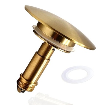 Výsuvná zátka do umývadla, 66 mm, kartáčované zlato,…