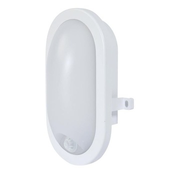 Oválne priezorové svetlo s integrovaným LED detektorom pohybu, 12 W, 840 lúmenov, 216 x 143 x 79 mm