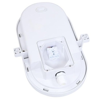 Oválne priezorové svetlo s integrovaným LED detektorom pohybu, 12 W, 840 lúmenov, 216 x 143 x 79 mm