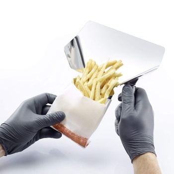 Naběračka na hranolky/popcorn Westmark, pro praváky, 1 rukojeť, rozměry naběračky: cca 20 x 12 cm,