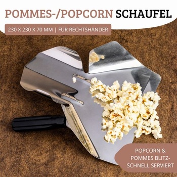 Naběračka na hranolky/popcorn Westmark, pro praváky, 1 rukojeť, rozměry naběračky: cca 20 x 12 cm,