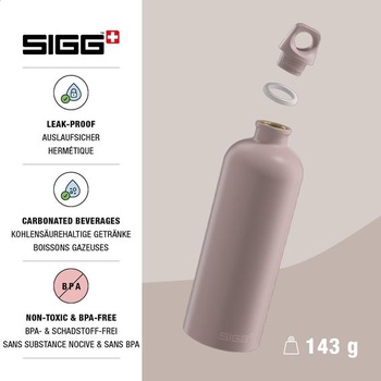 Sigg - Hliníková fľaša na vodu - Cestovné - Vyrobené vo Švajčiarsku - Certifikované Climate Partner -