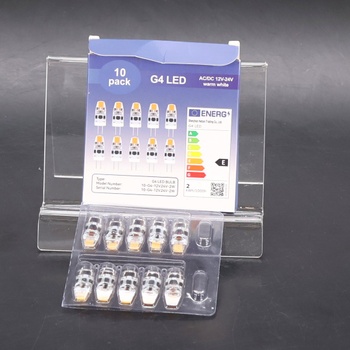 tkhetiana Stmievateľná 12V G4 LED žiarovka teplá biela 3000K, G4 LED žiarovka 2W LED žiarovky, náhradné