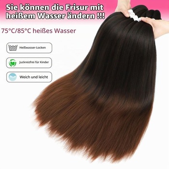 Syntetické vlasy na zaplétání, prodlužování copů 76 cm, zaplétací vlasy 1B/30 1B-30 76 cm-76 palců