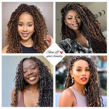 Vlasy Goddesslocs Boho Faux Locs 46 cm