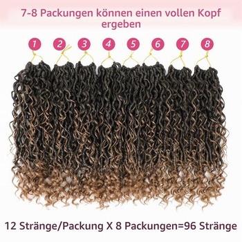 Vlasy Goddesslocs Boho Faux Locs 46 cm