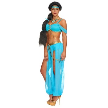 Kostým arabské princezny Spooktacular Creations pro ženy, vílí taneční kostým pro dospělé,