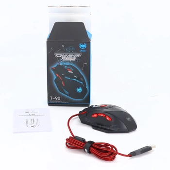 herná myš zelotes T90 9200 DPI, 8 programovateľných tlačidiel, viacrežimová LED, USB herná myš,