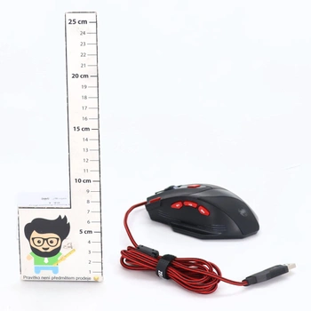 herná myš zelotes T90 9200 DPI, 8 programovateľných tlačidiel, viacrežimová LED, USB herná myš,