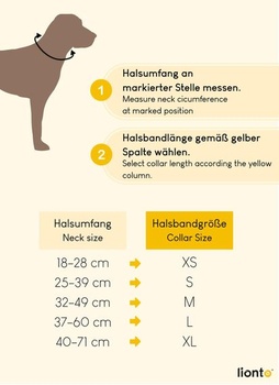 Obojok pre psov Lionto, reflexný 360°, polstrovaný, veľkosť M, béžový