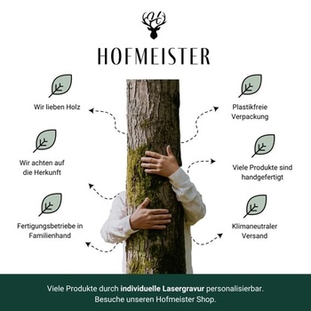 HOFMEISTER® Drevená vareška 40 cm - Buková drevená miešacia lyžica, nepoškriabe hrnce s povrchovou
