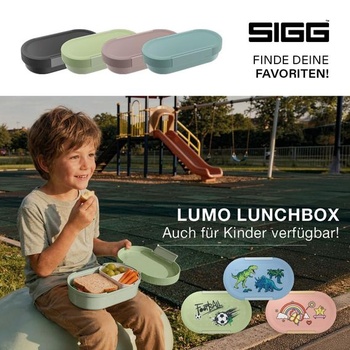 Sigg - LUMO Lunchbox L - Vyrobené v Nemecku - Deliaca prepážka a nepriepustná krabička na desiatu -