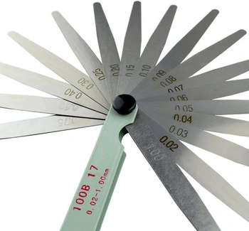 Súprava škárových merných čepelí AHL 0,02–1 mm, 17 čepelí (100 mm)