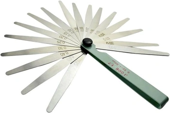 Súprava škárových merných čepelí AHL 0,02–1 mm, 17 čepelí (100 mm)
