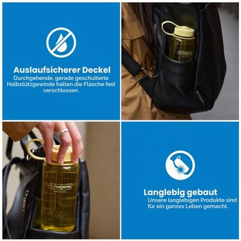 Láhev na vodu Nalgene Sustain Tritan bez BPA, vyrobená z 50 % recyklovaného plastového odpadu, 473